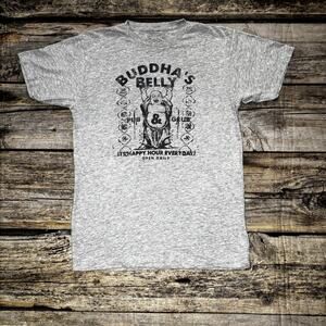 Buddha's Belly "Its Happy Hour Everyday" T Shirt Adult Medium Gray